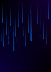 Abstract background in blue tones. Digital speed light trails. Technology pattern, hi-tech communication concept.