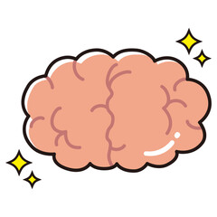 健康な脳のイラスト