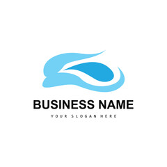 Beach Wave Logo, Water Wave Vector, Water Abstract Design, Illustration Template Icon