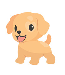 cartoon dog. pet characters illustration