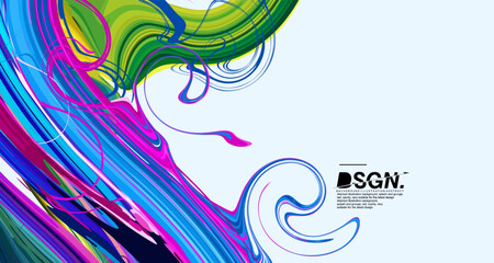 vector background, art, design, abstract modern graphic elements, color 3d Gradient abstract banners with flowing liquid shapes, illustration contrast colors