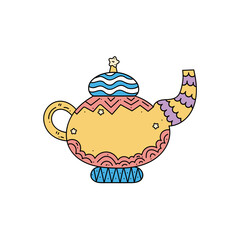 teapot vintage icon Ramadan and Islamic Eid