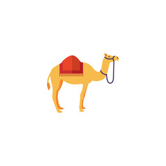 camel icon in red color cloth Ramadan and Islamic Eid