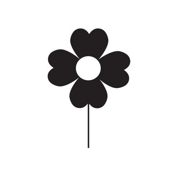 black and white fower