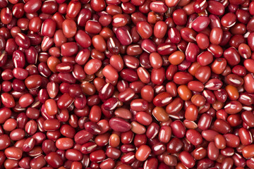 Raw red bean or azuki beans seeds texture background - obrazy, fototapety, plakaty