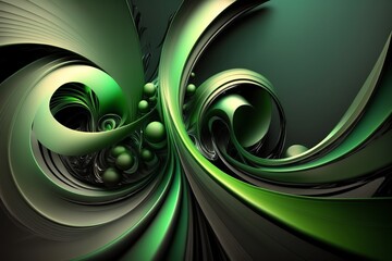 Abstract green color background. Colored background. Generative AI
