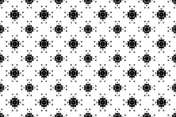 Fototapeta na wymiar Abstract seamless pattern, seamless wallpaper, seamless background designed for use for interior, wallpaper, fabric, curtain, carpet, clothing, Batik, satin, background, illustration, Embroidery style