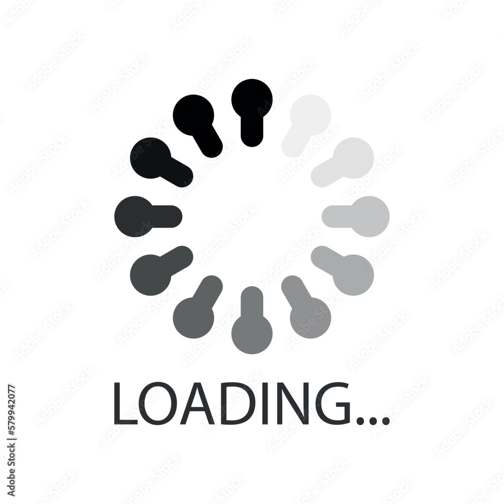 Poster loading bar icon in flat style. progress indicator vector illustration on isolated background. downl