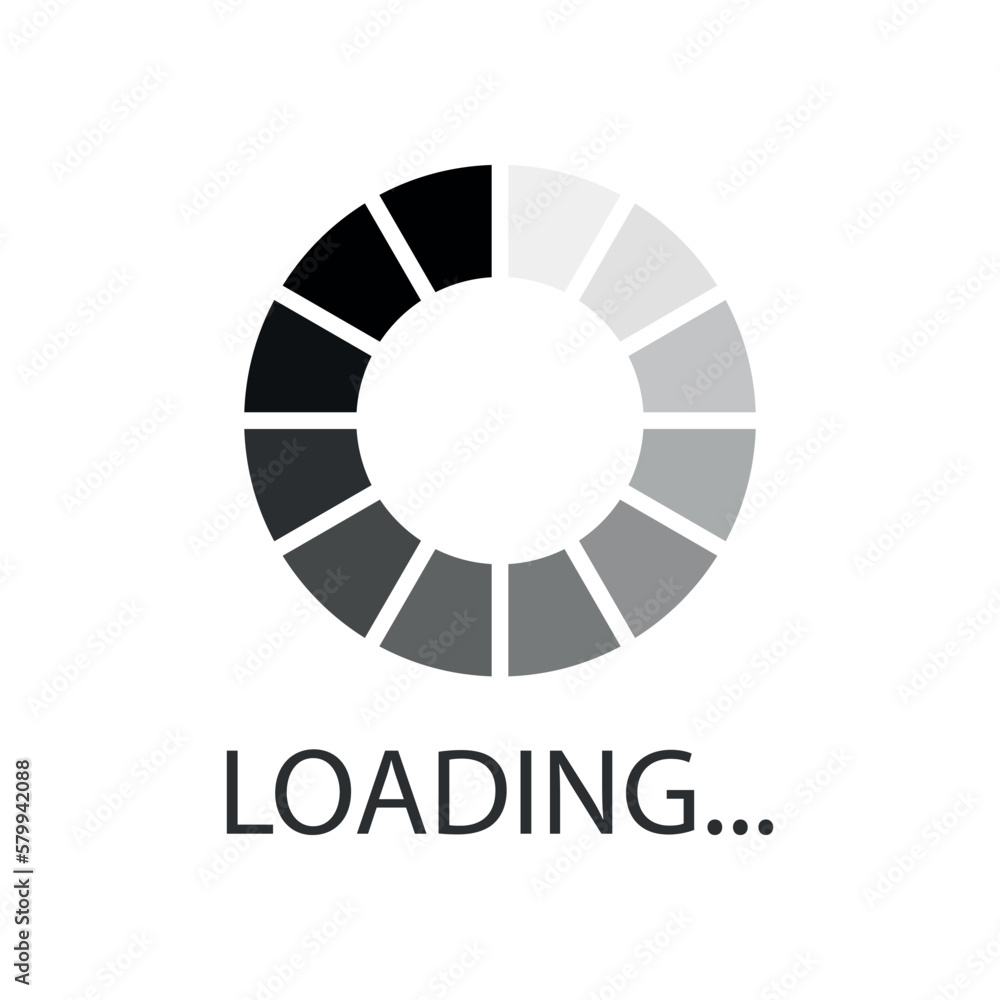Poster loading bar icon in flat style. progress indicator vector illustration on isolated background. downl