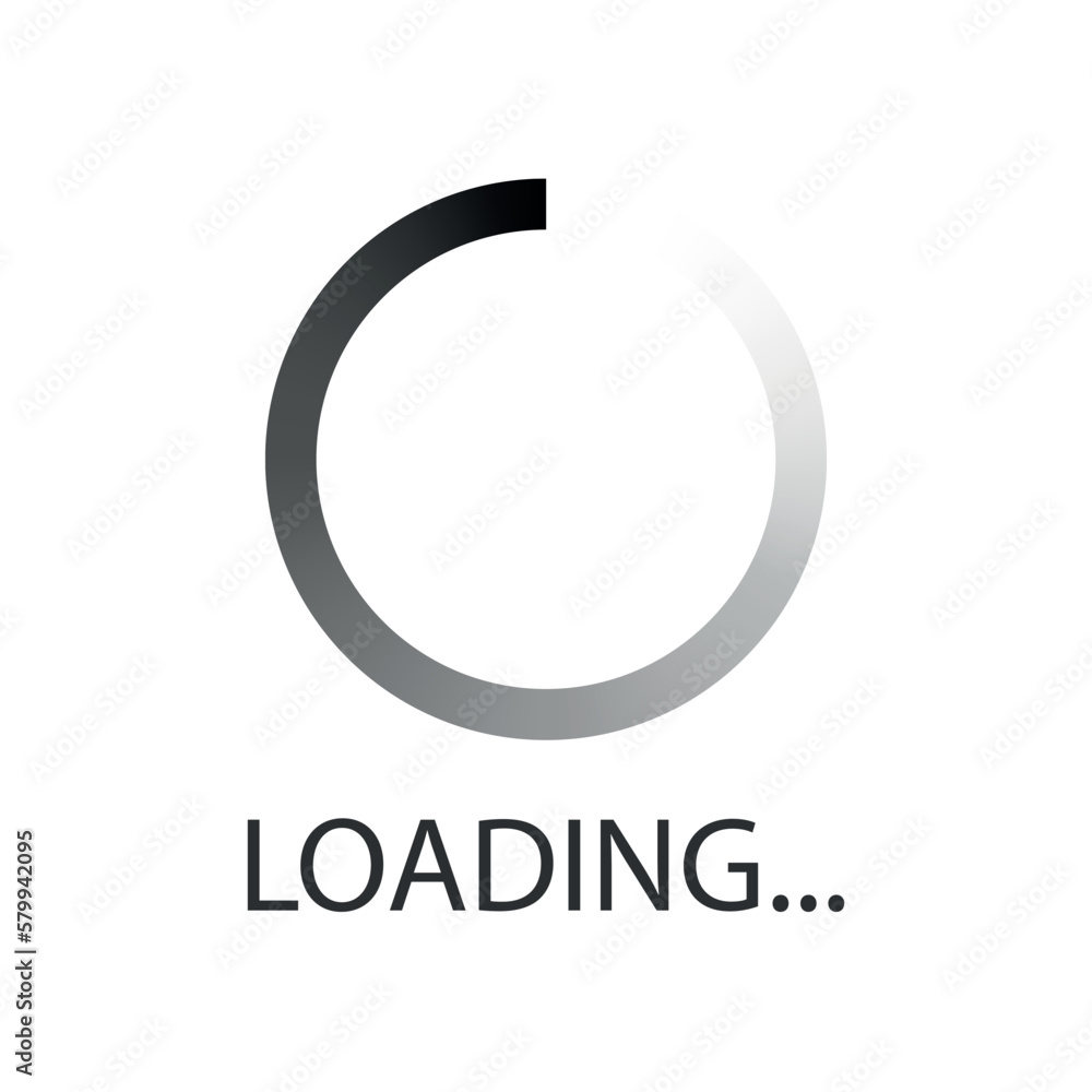 Poster loading bar icon in flat style. progress indicator vector illustration on isolated background. downl
