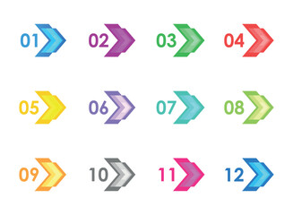 Numbers font icon in flat style. Typography vector illustration on isolated background. Numeral typographic sign business concept.