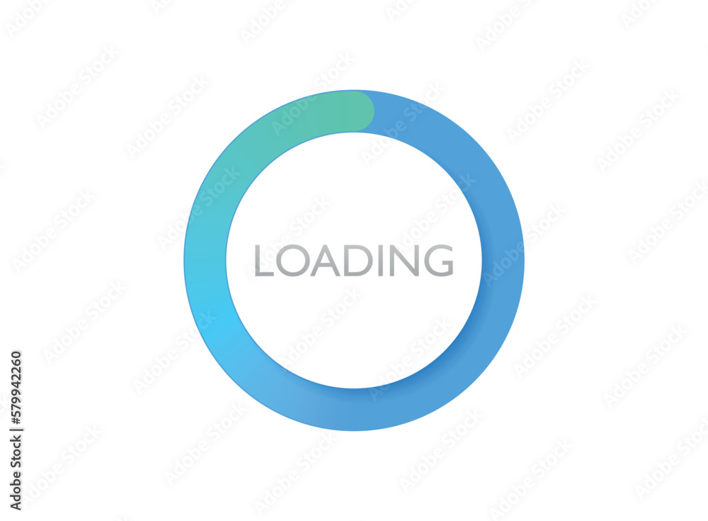 Poster loading bar icon in flat style. progress indicator vector illustration on isolated background. downl