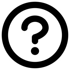 Simple question mark icon