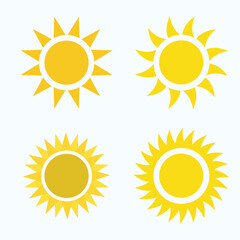 set of sun icons