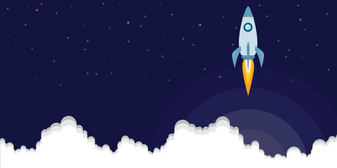 rocket in space © Amado Designes