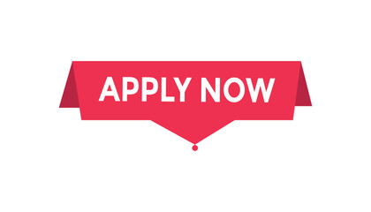 Apply now button web banner templates. Vector Illustration 
