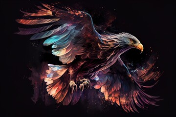 Eagle illustration. Generative AI