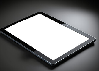 tablet pc on white background