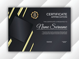 Professional Certificate of appreciation design template 