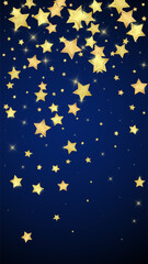 Magic stars vector overlay.  Gold stars scattered