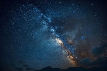 Fototapeta na wymiar Star in the sky, milkyway at night galaxy