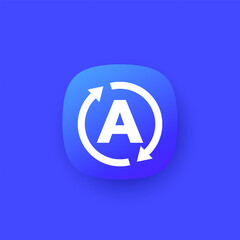 auto mode icon, vector design