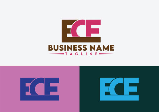 Initial Letter CE Speed Design Template, Company Name Colored Yellow,  Magenta And Blue. Icon For Business And Company Identity. Royalty Free SVG,  Cliparts, Vectors, and Stock Illustration. Image 160150400.