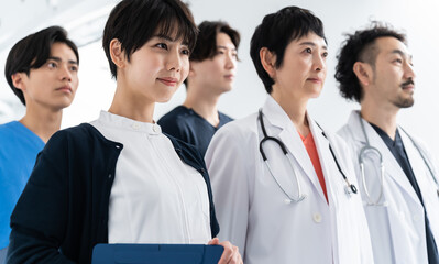 医師複数のポートレート