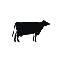 cow graphic design vector