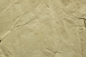 Old crumpled paper texture or background