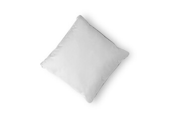 Empty pillow isolated on white background. Empty pillow for your design. Clipping object. 3d rendering.