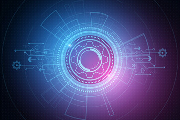 digital technology and engineering, digital telecoms concept, Hi-tech, futuristic technology background, vector illustration.	
