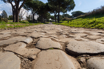 Appia antica (Old Appia) near Rome, Italy