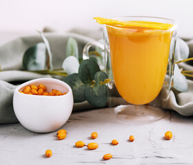 dried mango fruit with smoothie juice
