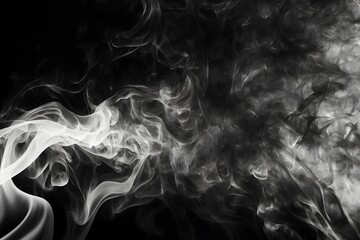 Fototapeta na wymiar Smoke black and white background