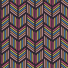 Vibrant Herringbone Chevrons Vector Repeat Pattern Background Design