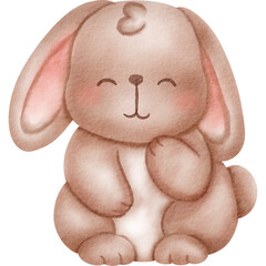 Naklejka premium watercolor rabbit