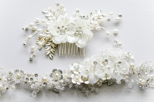 Brautschmuck f&uuml;r die Haare der Brautfrisur