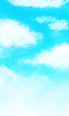 cloud with blue sky backgrounds clipart