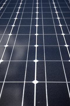 Close-up of solar panels