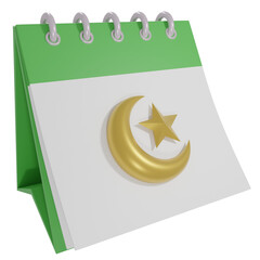 3D ramadhan calender transparent background