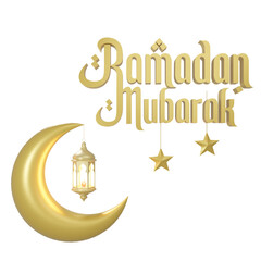 3D text ramadan mubarak transparent backgrounds