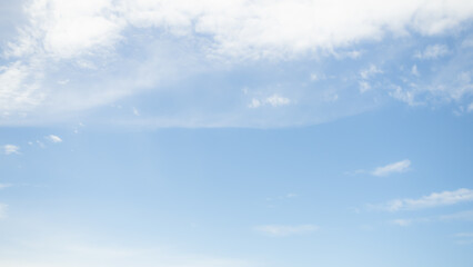 Cloud Blue Sky Background,Bright Day Light Clear Beautiful Summer Cloudy,Air Climate Scenic Cloudscape Heaven Sunlight Atmosphere Sunny,Beauty Nature for Wallpaper.