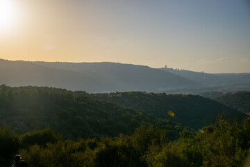 sunrise over the mountains