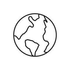 World planet icon. symbol of earth vector