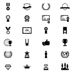 Award and Honor Icon set	