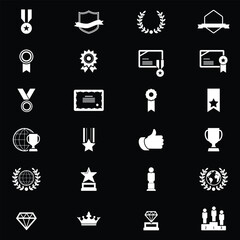 Award and Honor Icon set	