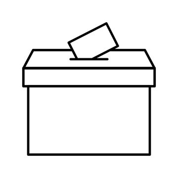 recommend clip art: Voting ballot box icon, Election Vote concept, Vector illustration on blank background. color editable