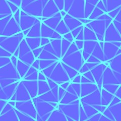 Modern futuristic glowing neon blue geometric shapes repeat pattern design  © Farukh