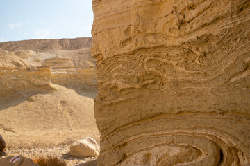 a pattern on rocks in a wady